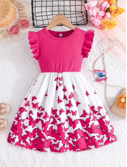 Pink New Trendy Kids Frock