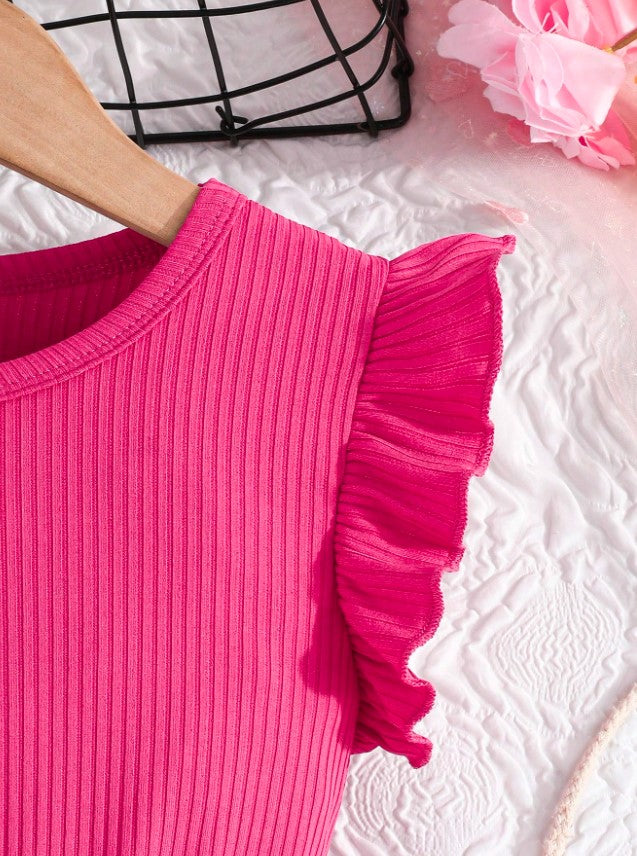 Pink New Trendy Kids Frock