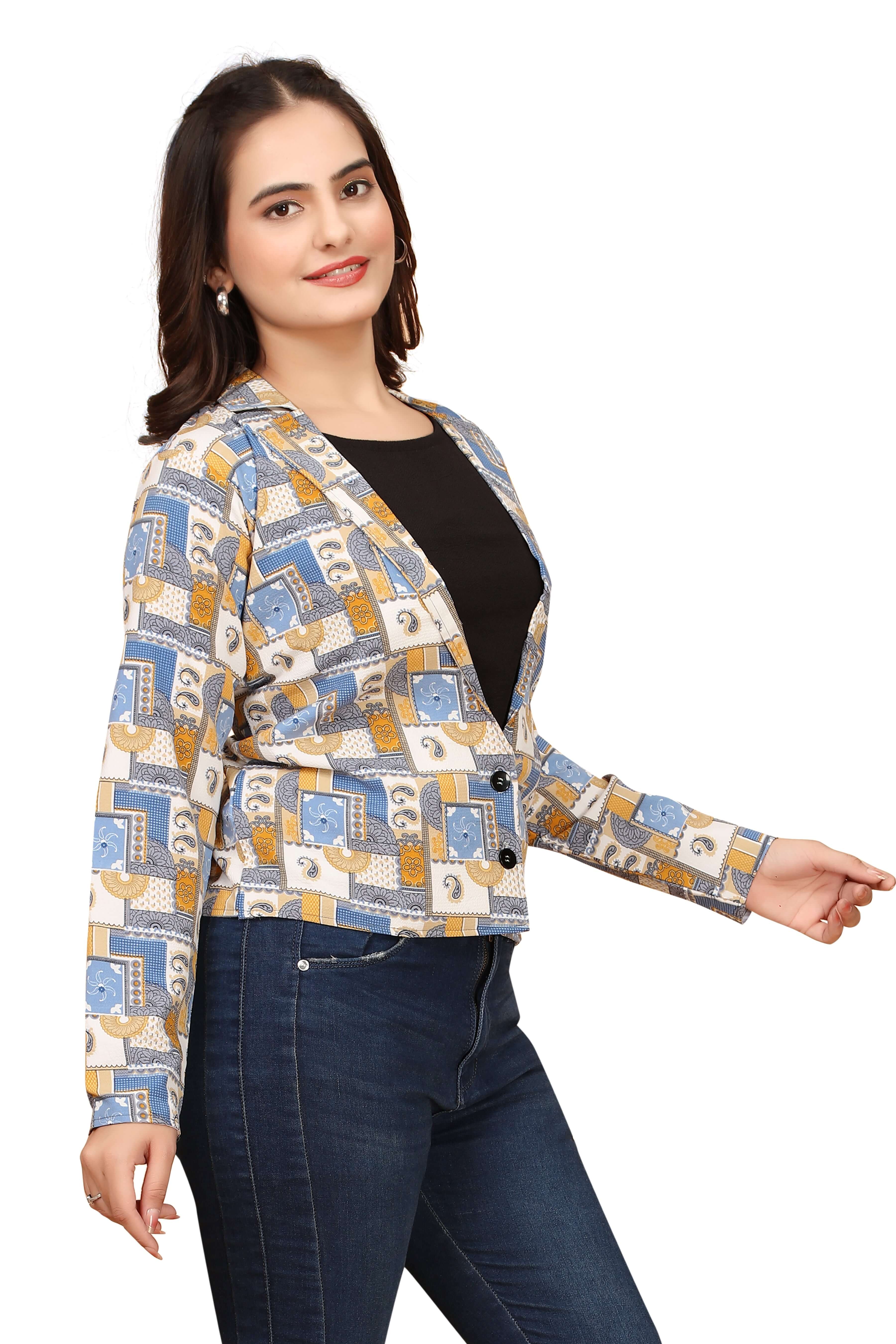 Party Regular Sleeves Self Design Women shrug