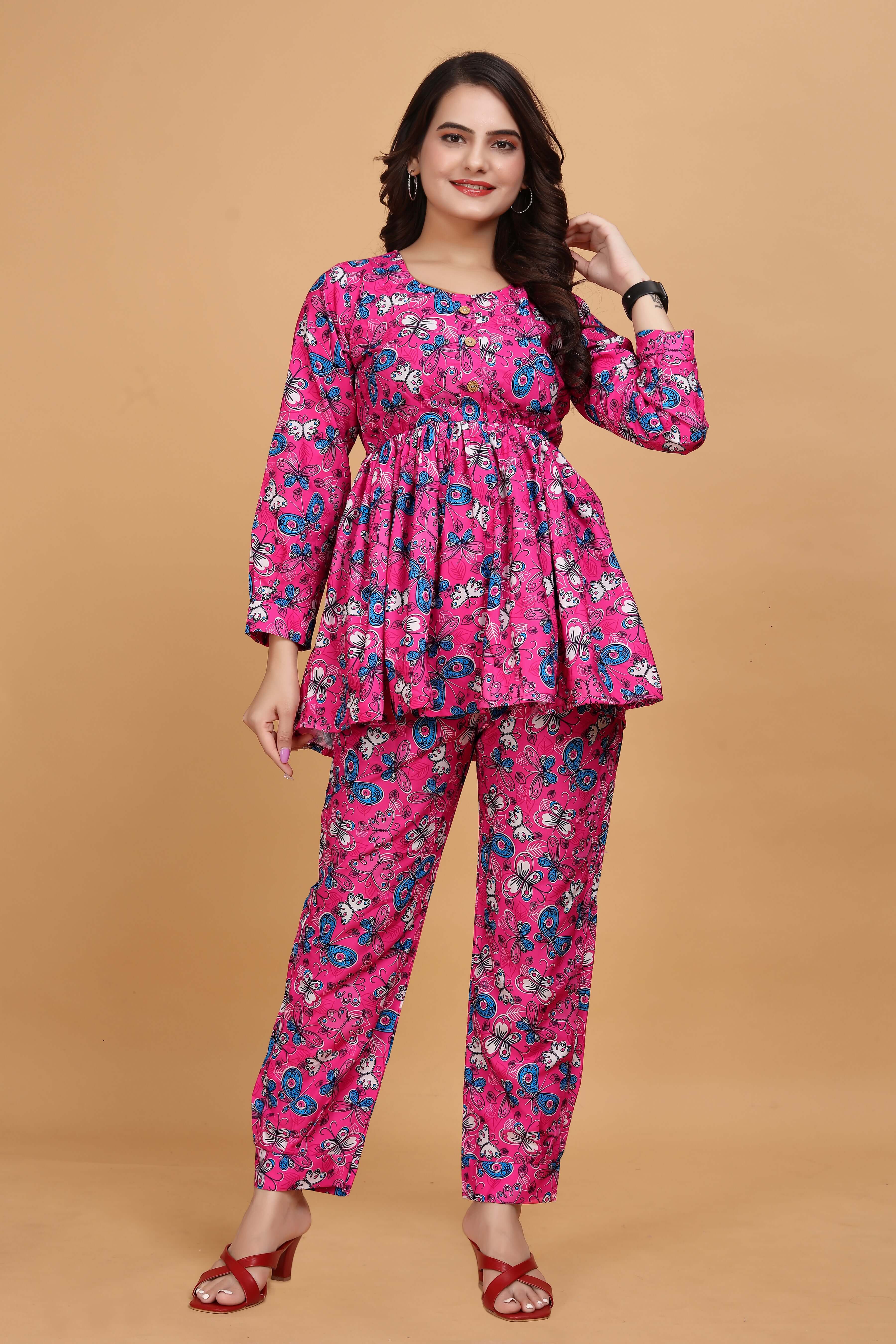 CO-ORD SET WITH PRINTED FLORAL JAAL