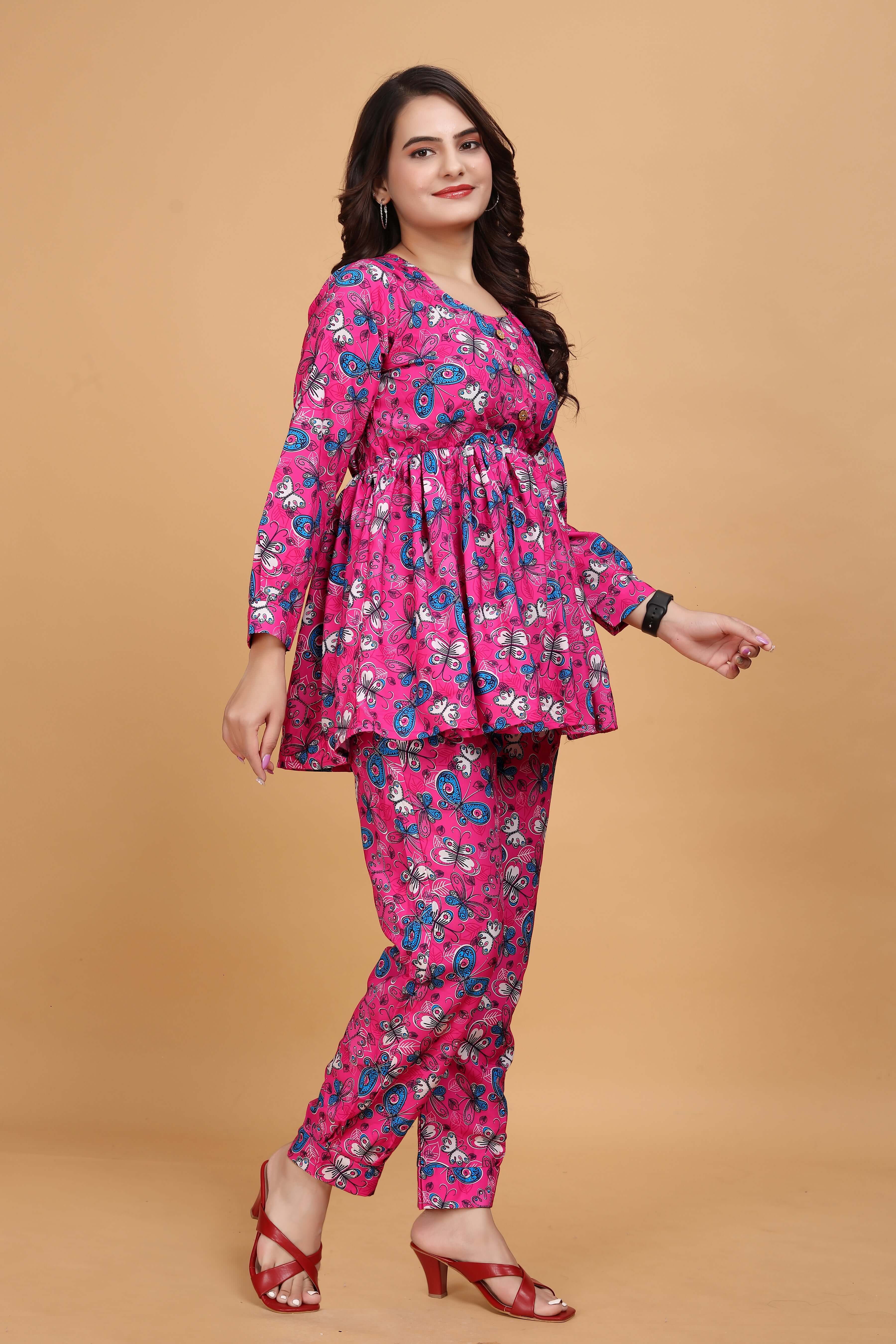 CO-ORD SET WITH PRINTED FLORAL JAAL