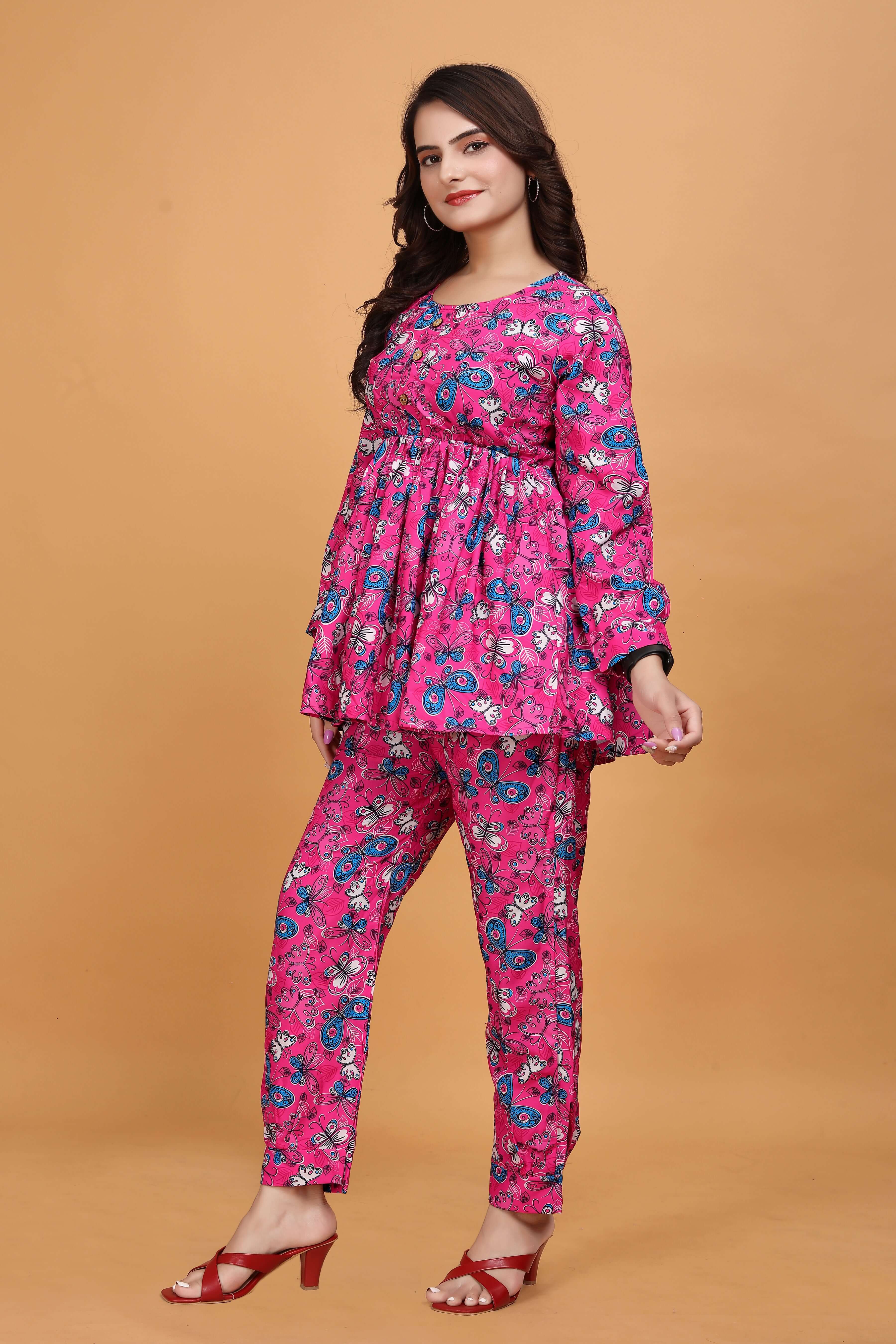 CO-ORD SET WITH PRINTED FLORAL JAAL