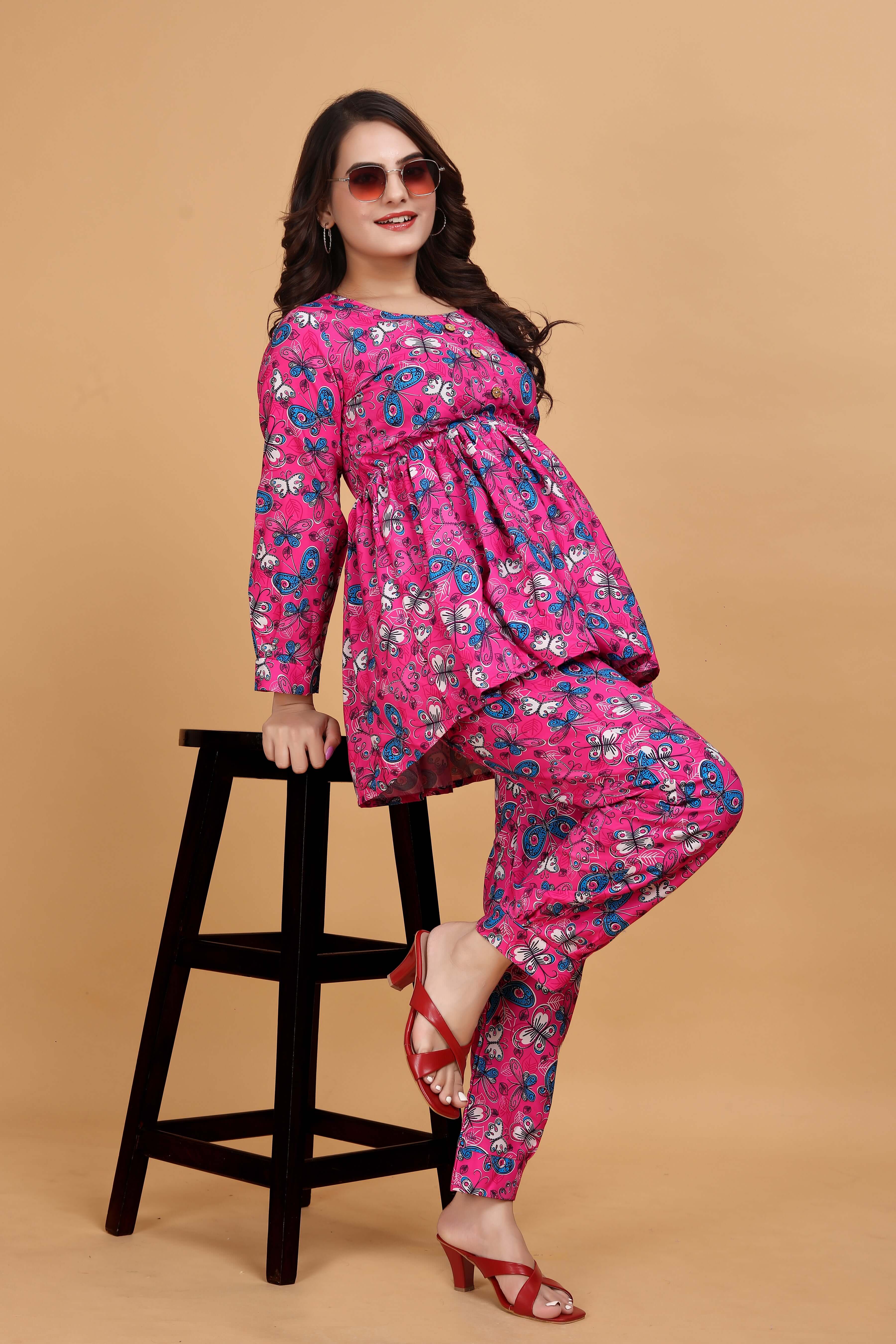 CO-ORD SET WITH PRINTED FLORAL JAAL