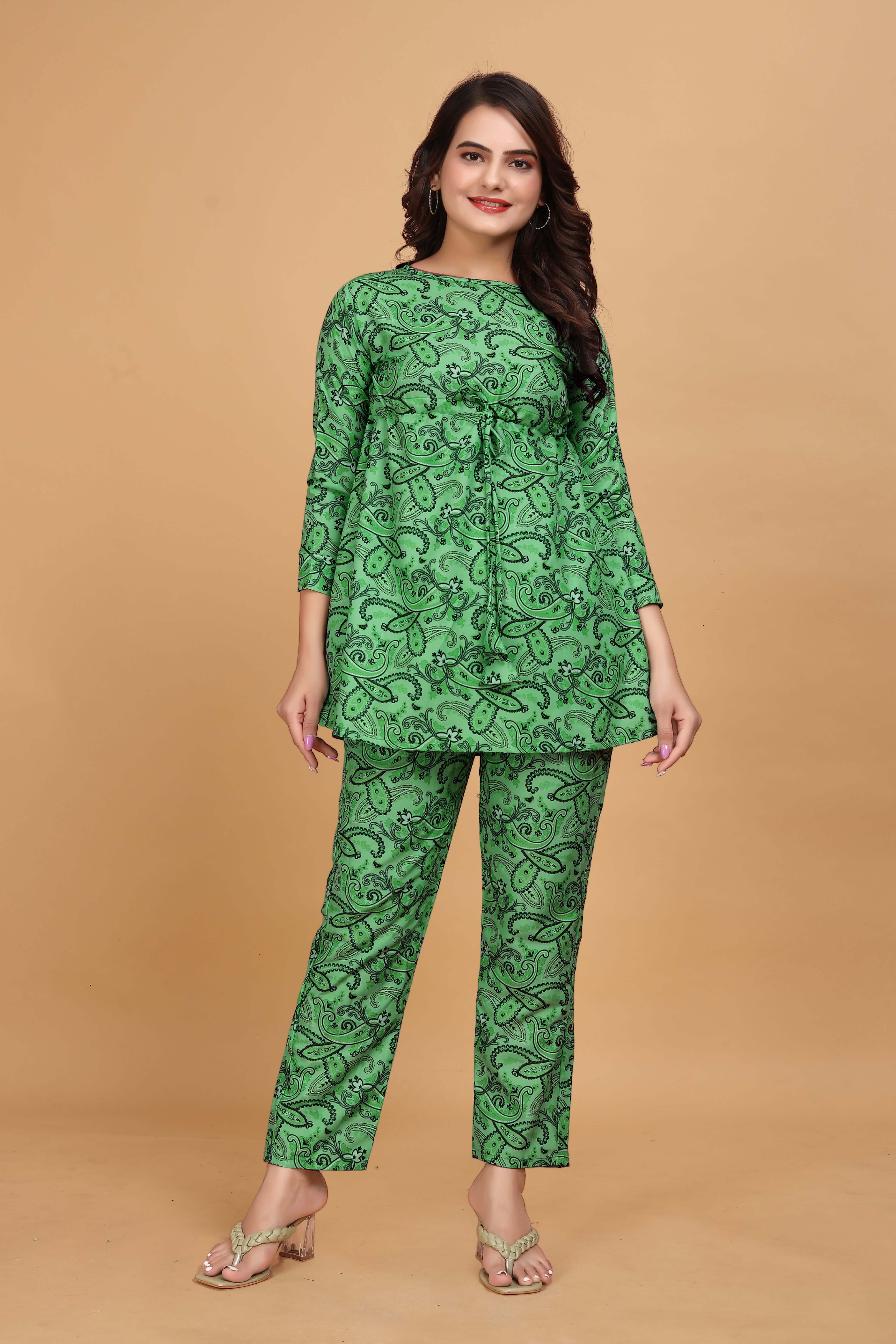 Womens Rayon Co-Ords Set