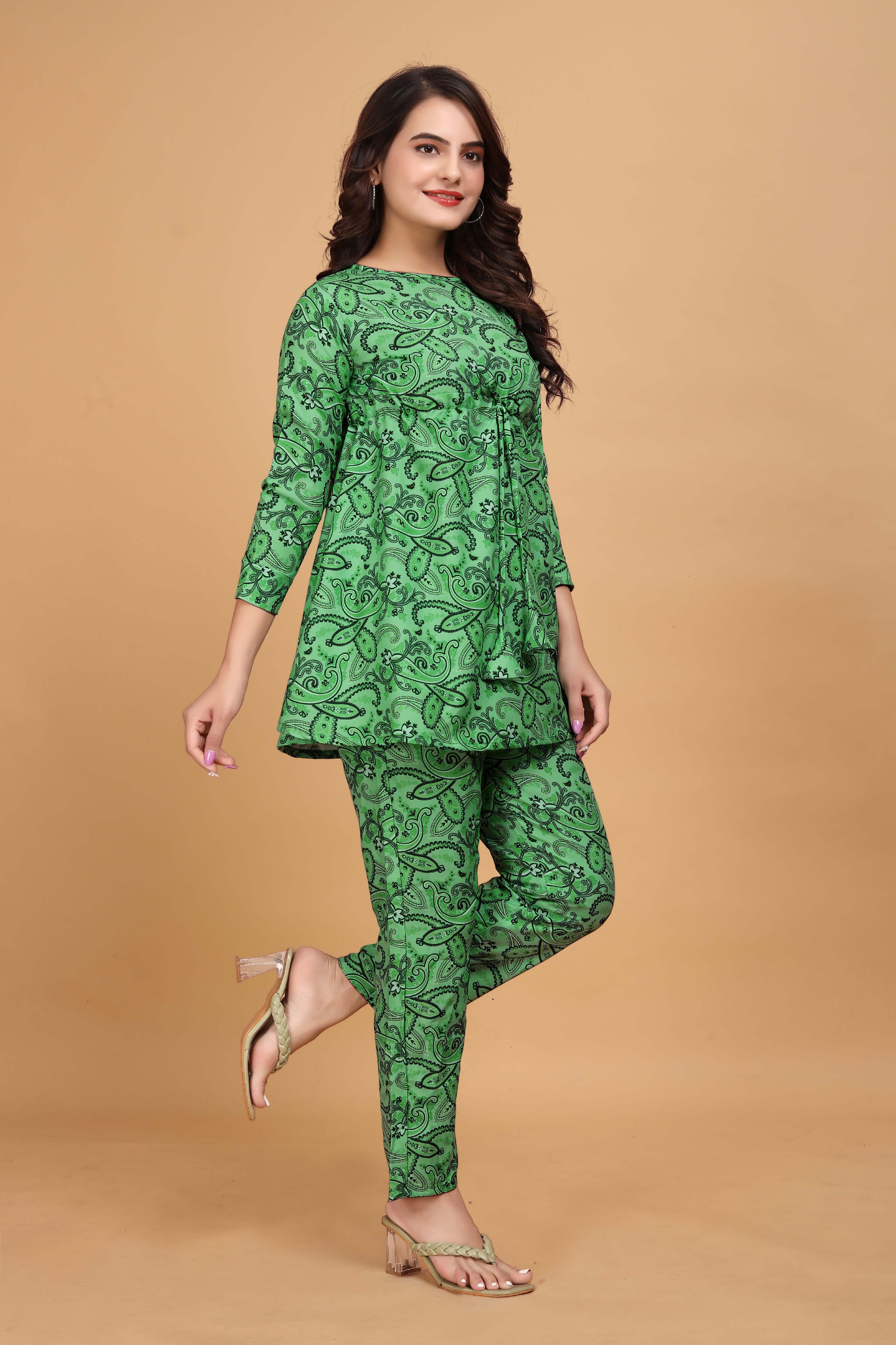 Womens Rayon Co-Ords Set